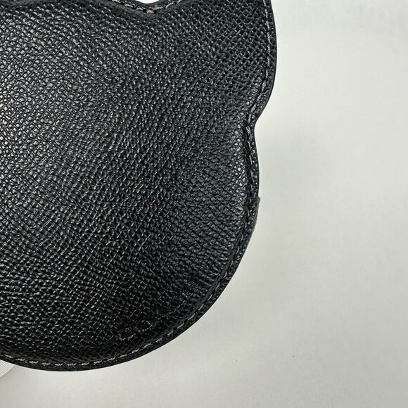 COPY - Coach Coin Purse with Halloween Cat Black Leather Wallet CW464 NWT - Picture 8 of 9